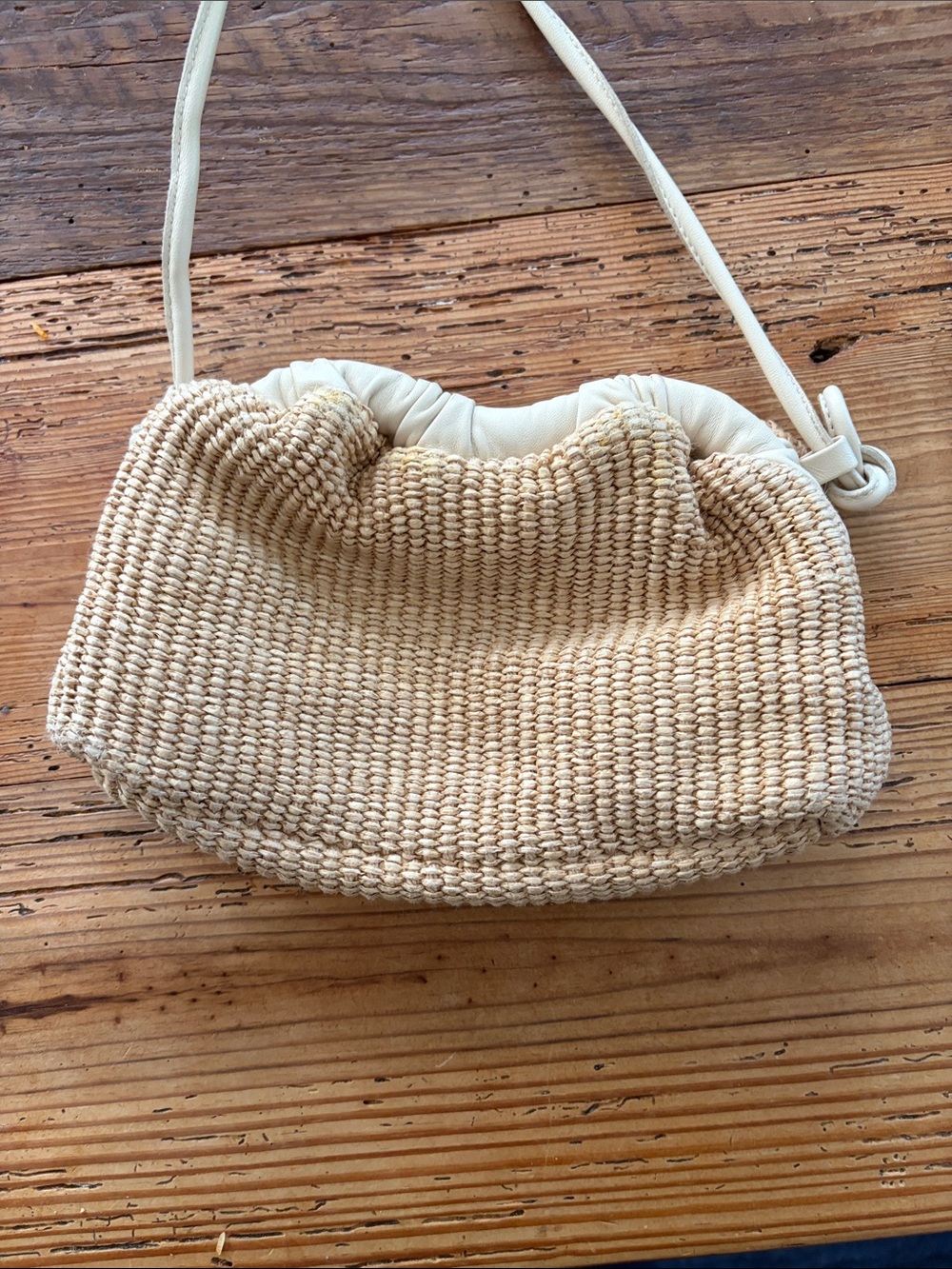 Mansur Gavriel Beige Mini Cloud Clutch - Picture 8 of 11